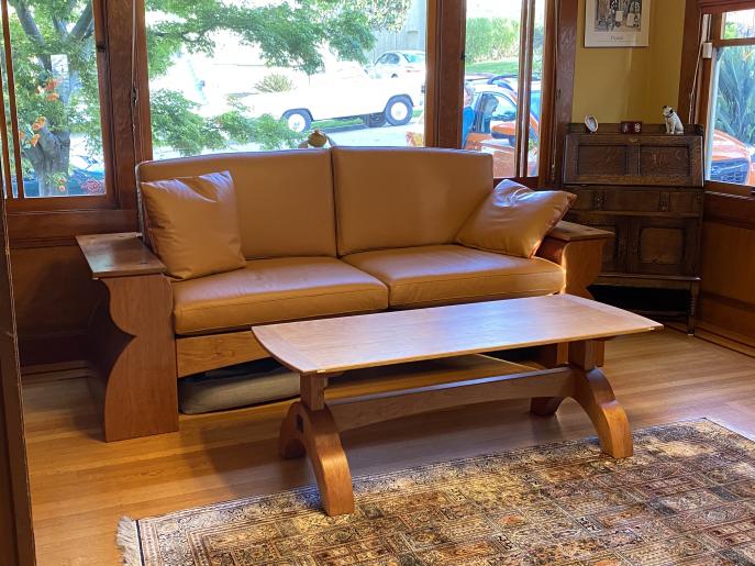 Coffee table, Cherry, Wood, Custom furniture, Commission
