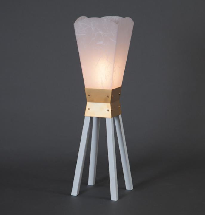 Lamp, rice paper lamp, custom lighting, art lamp, one of a kind